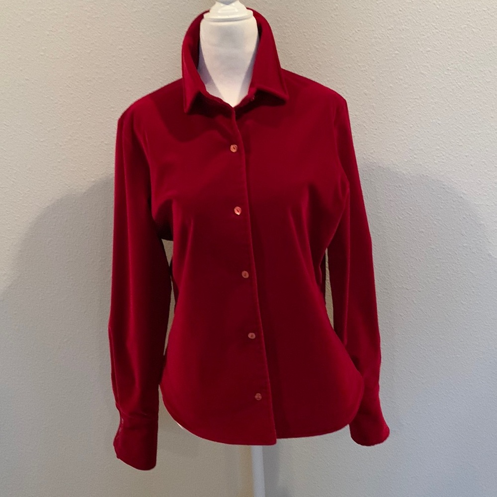 Faconnable Red Velvet Jacket/Shirt